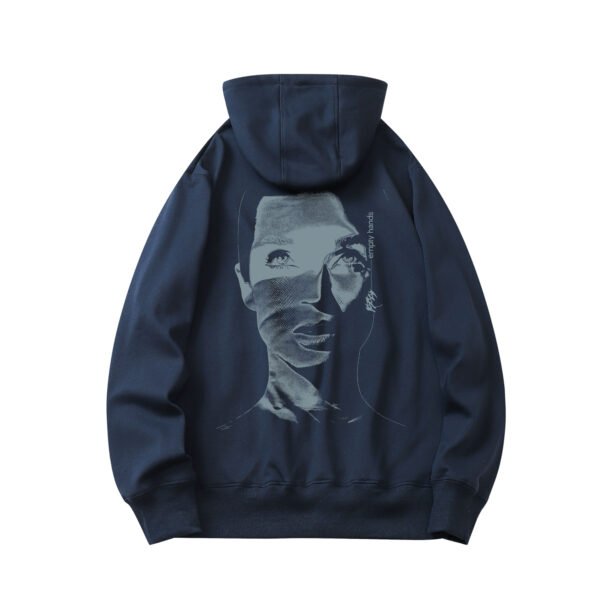 Poppy Empty Hands Blue Pullover Hoodie