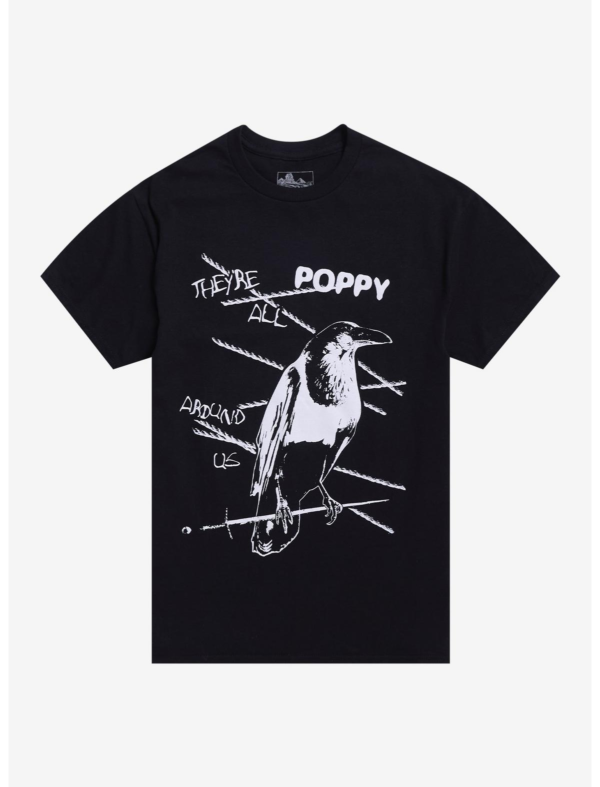 Poppy They're All Around Us Crow T-Shirt